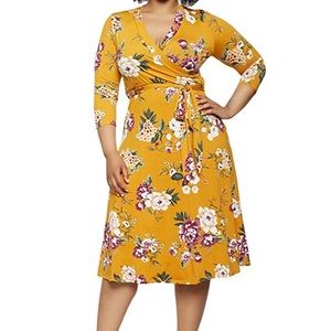 Yellow Floral Dress